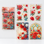 Botanical Stickers - Floral Sprigs Leaves and Rose Designs