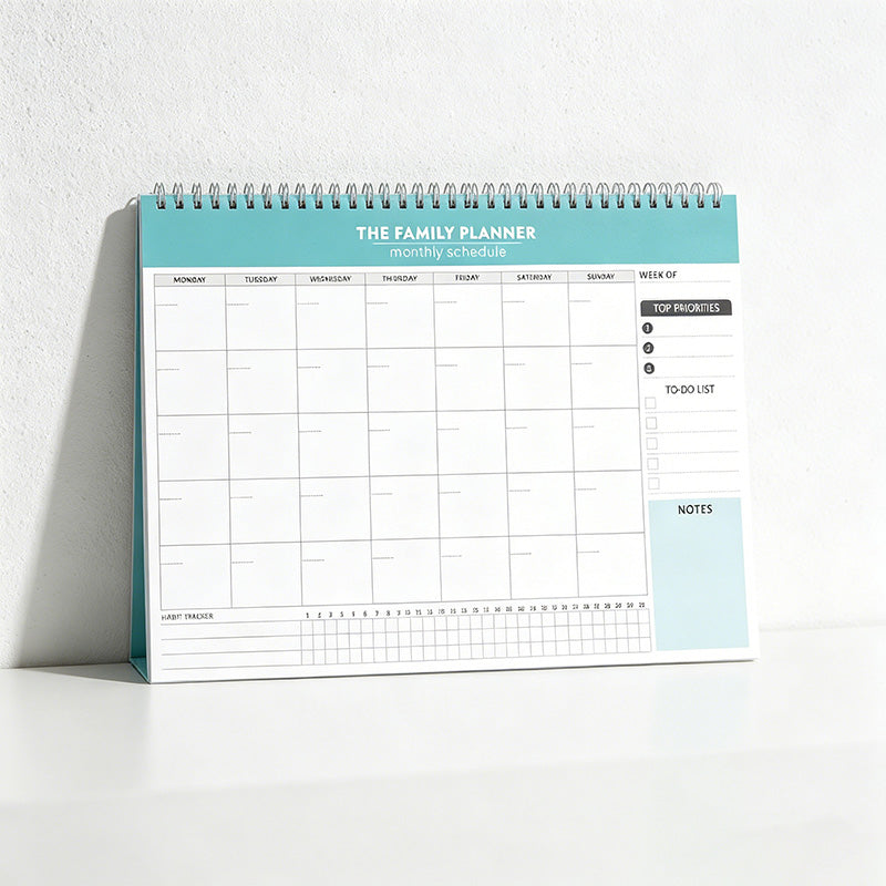 CouldNook Undated Tear-Off Desk Planner Pad - Aesthetic Schedule & Habit Tracker