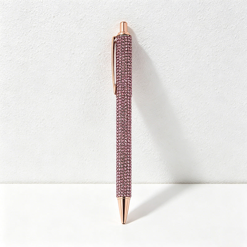 CouldNook Pen-Bling Bling Rhinestone Paved Retractable Metal Ballpoint Pen Luxury Gift Pen for Office School Wedding