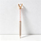 CouldNook Pen-Large Diamond Top Crystal Glitter Retractable Ballpoint Pen Custom Logo Gift Pen for Office Advertising