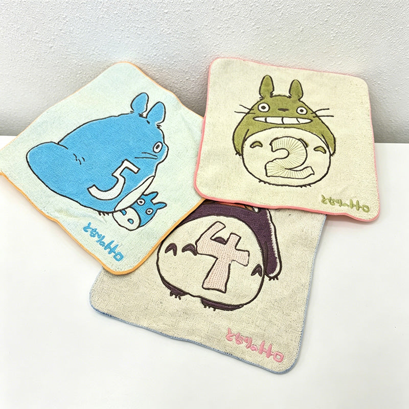 CouldNook Pure Cotton Yarn-Dyed Jacquard Embroidered Small Square Towel-Cute Artistic Hand Towel