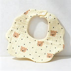 CouldNook Premium Muslin Cotton Baby Bib - Reversible 6-Layer Petal Drool Apron（Set of 10）