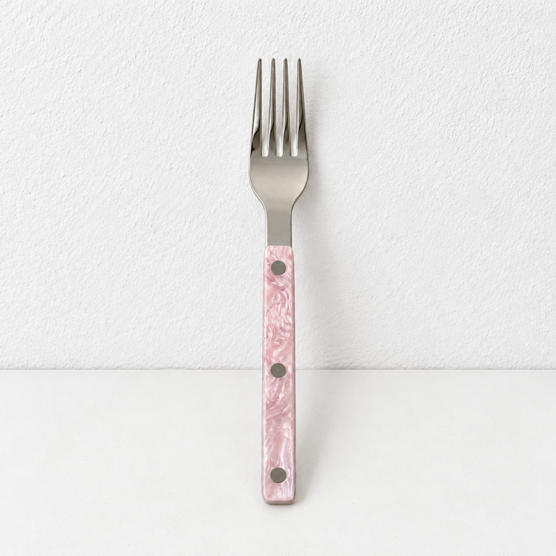 Riveted Flatware - Pearlescent Handles and Polished Steel Heads
