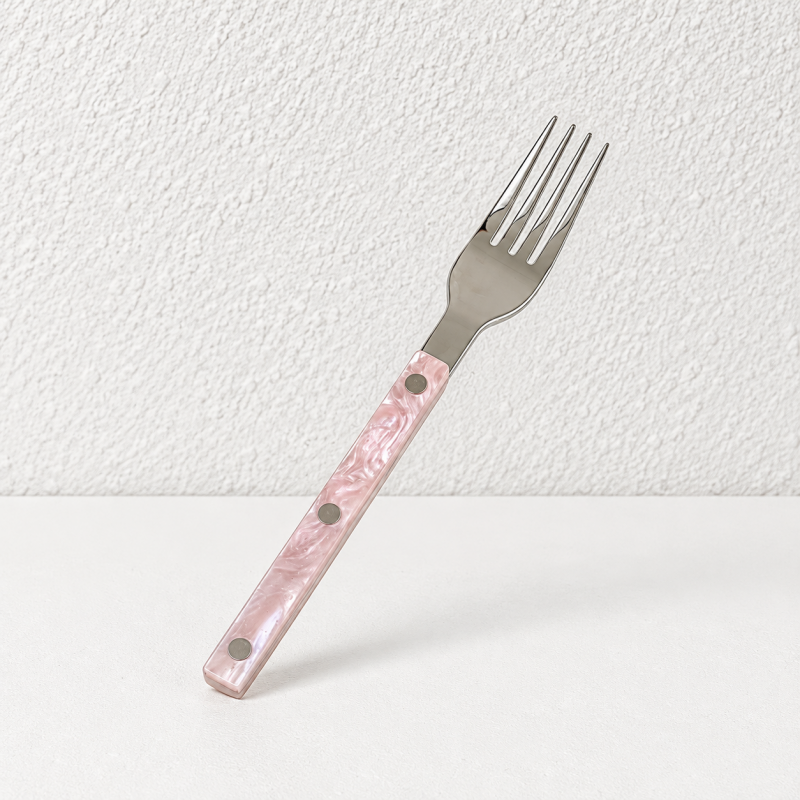 Marbled Handle Flatware - Straight Grips and Round Rivets
