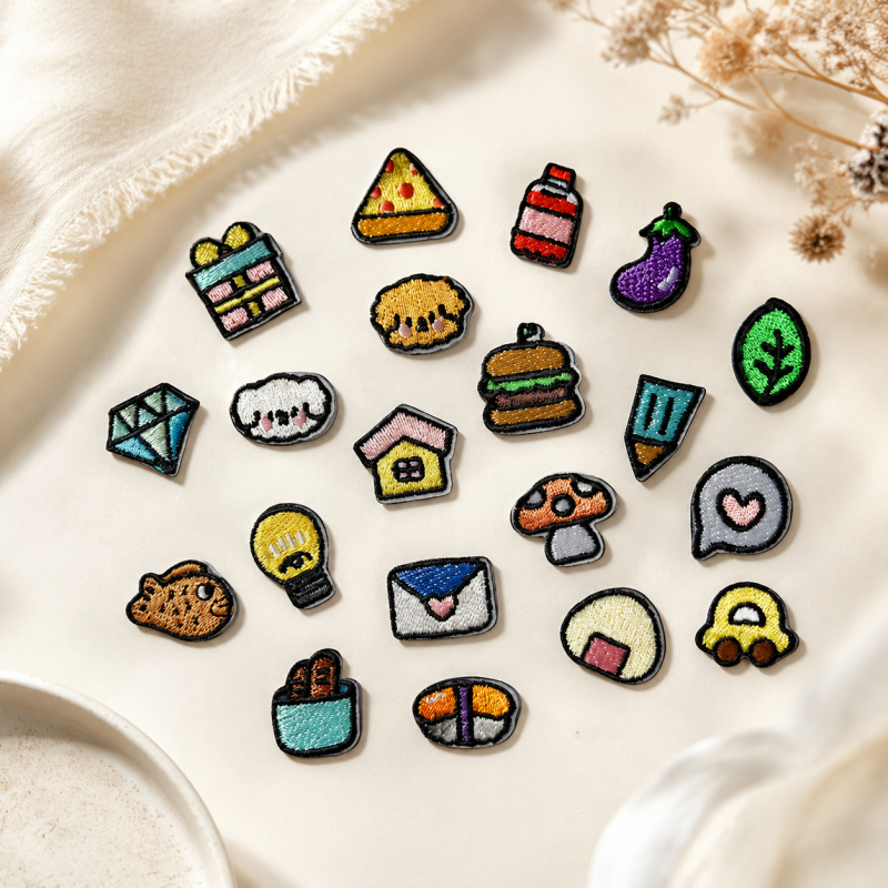 CouldNook Mini Icon Embroidered Patch - Assorted Everyday Motifs
