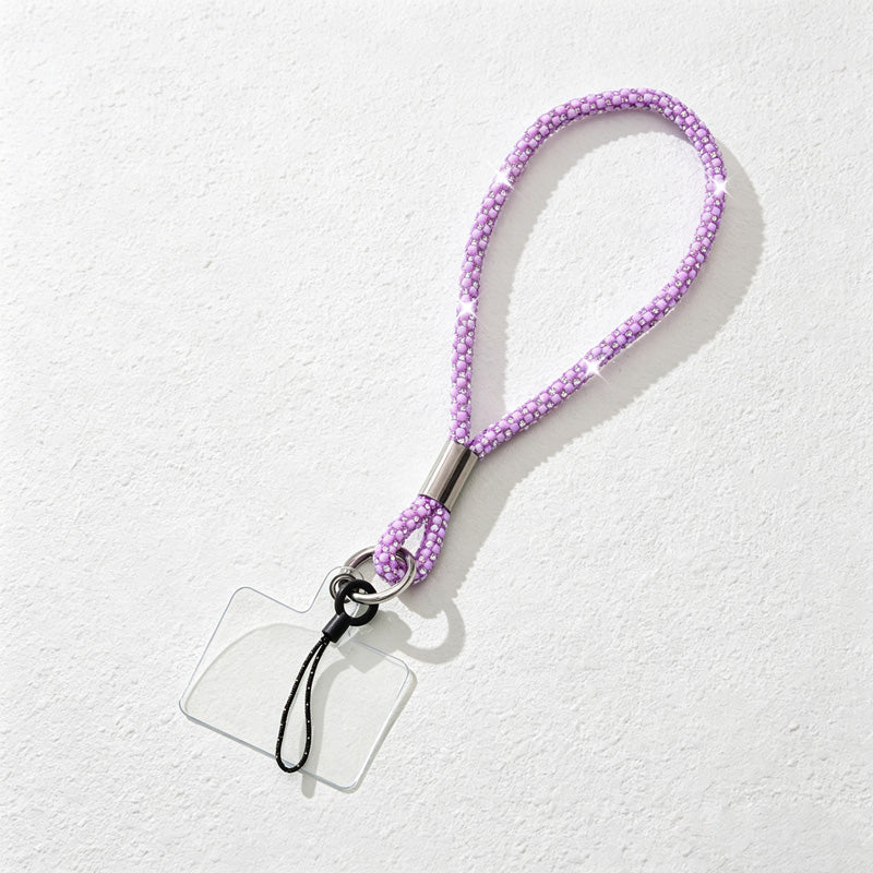 CouldNook Rhinestones Set Phone Strap with Figure-Eight Links