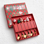 CouldNook Christmas Cutlery Set - Character Tops and Decorative Charm Designs