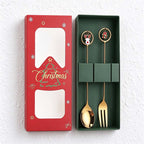 CouldNook Christmas Cutlery Set - Character Tops and Decorative Charm Designs