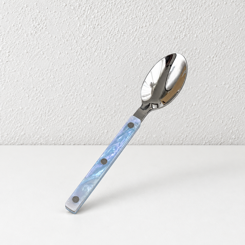 Marbled Handle Flatware - Straight Grips and Round Rivets