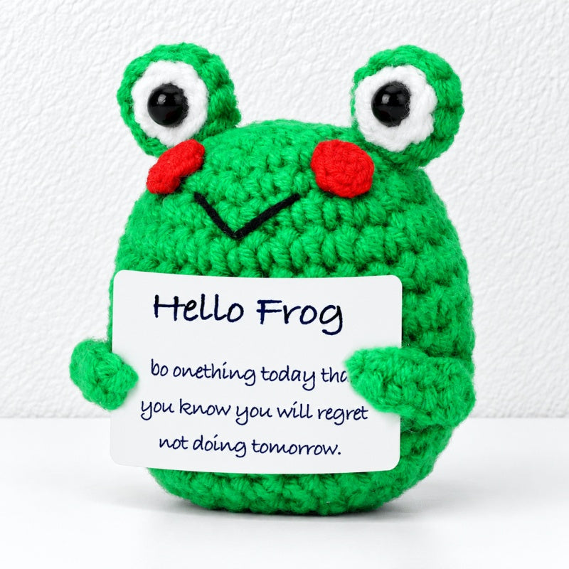 CouldNook Crocheted Character Doll - Textured Shapes And Little Message Cards
