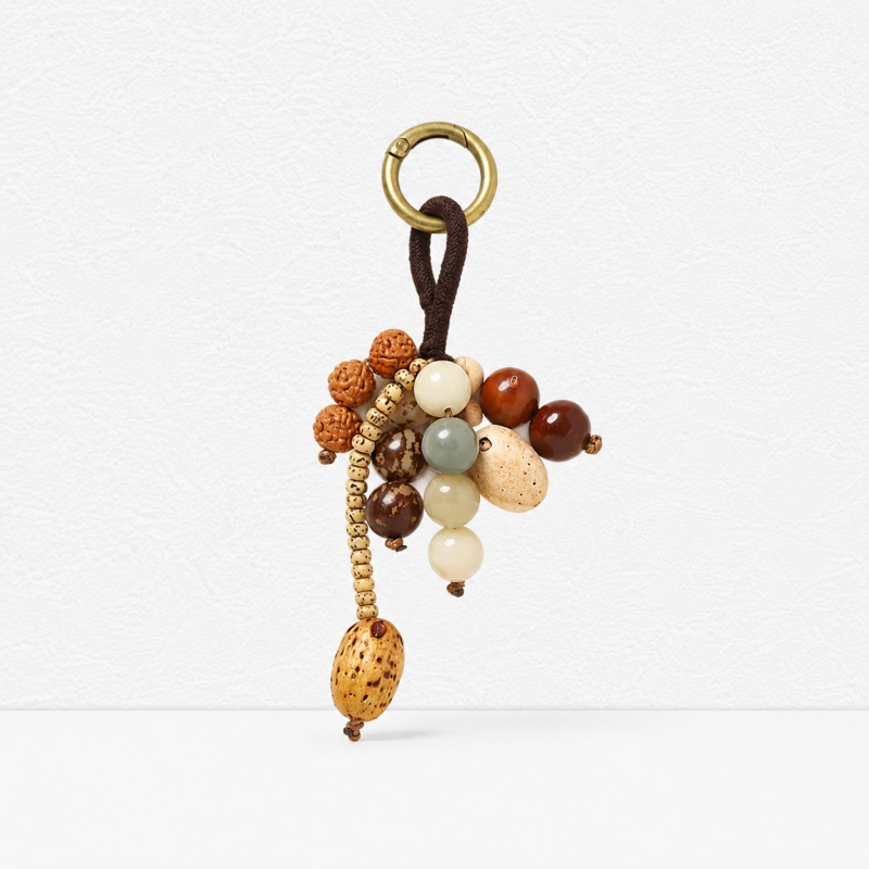 CouldNook Botanical Seed Bag Charm - Forest Nut Keychain