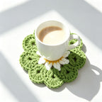 CouldNook Yarn Flower Basket Coaster - Bouquet Display Options