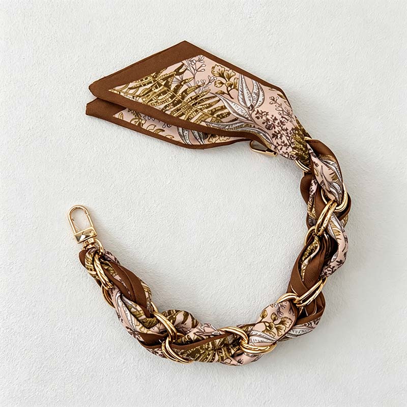 CouldNook Botanical Scarf Phone Wrist Strap - Upscale Anti‑Drop Lanyard