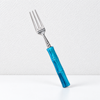 CouldNook Colored Bamboo Look Handle Flatware - Polished Dining Collection