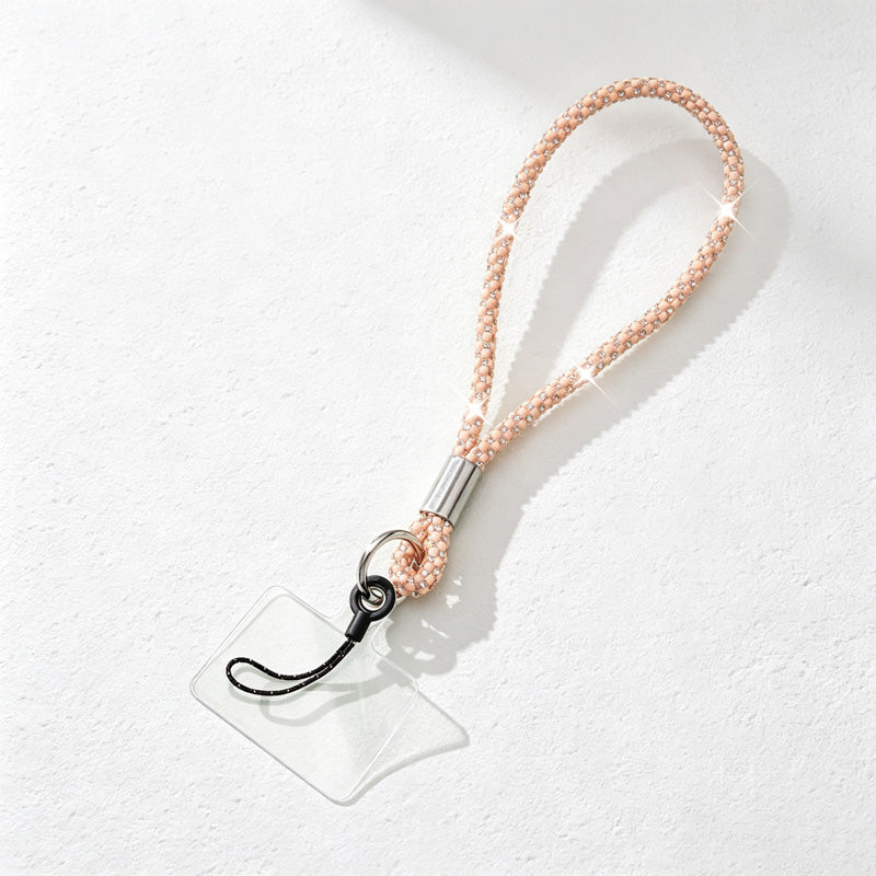 CouldNook Rhinestones Set Phone Strap with Figure-Eight Links