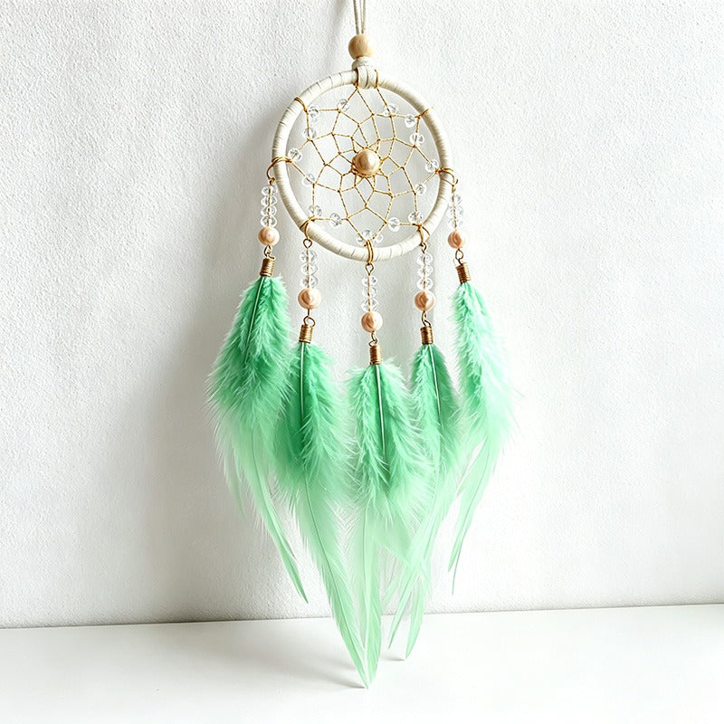CouldNook Dreamcatcher-Mini Handmade Feather Dream Catcher Car Hanging Ornament