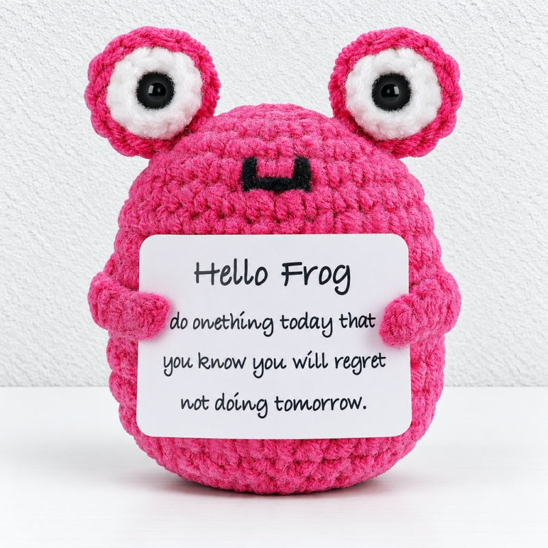 CouldNook Crocheted Character Doll - Textured Shapes And Little Message Cards