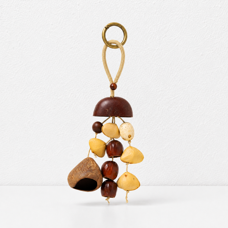 CouldNook Natural Seed Bag Charm - Boho Nut Pendant