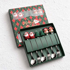 CouldNook Christmas Cutlery Set - Character Tops and Decorative Charm Designs