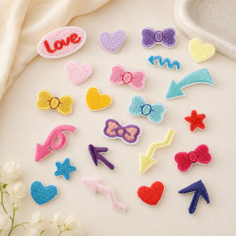 CouldNook Mini Shape Patch - Hearts Bows Stars and Arrows