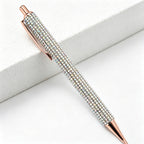 CouldNook Pen-Bling Bling Rhinestone Paved Retractable Metal Ballpoint Pen Luxury Gift Pen for Office School Wedding