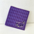 CouldNook Pure Cotton Yarn-Dyed Jacquard Embroidered Small Square Towel-Cute Artistic Hand Towel