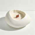 CouldNook Minimalist Eggshell Scented Candle - Wabi-Sabi Plaster Art Decor