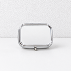 CouldNook Mirror Pill Box - Divided Interior And Rounded Rectangular Lid