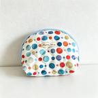CouldNook Quilted Polka Dot Cosmetic Bag - Vanity Storage Accent