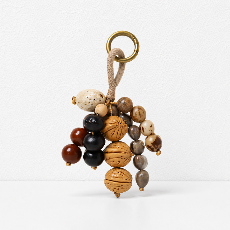 CouldNook Natural Seed Bag Charm - Boho Nut Pendant