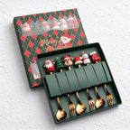 CouldNook Christmas Cutlery Set - Character Tops and Decorative Charm Designs