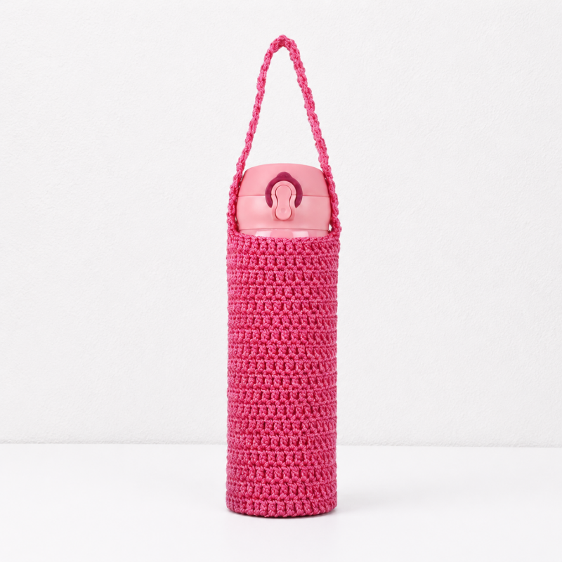 CouldNook Yarn Bottle Carrier - Long Handle and Open Stitch Body