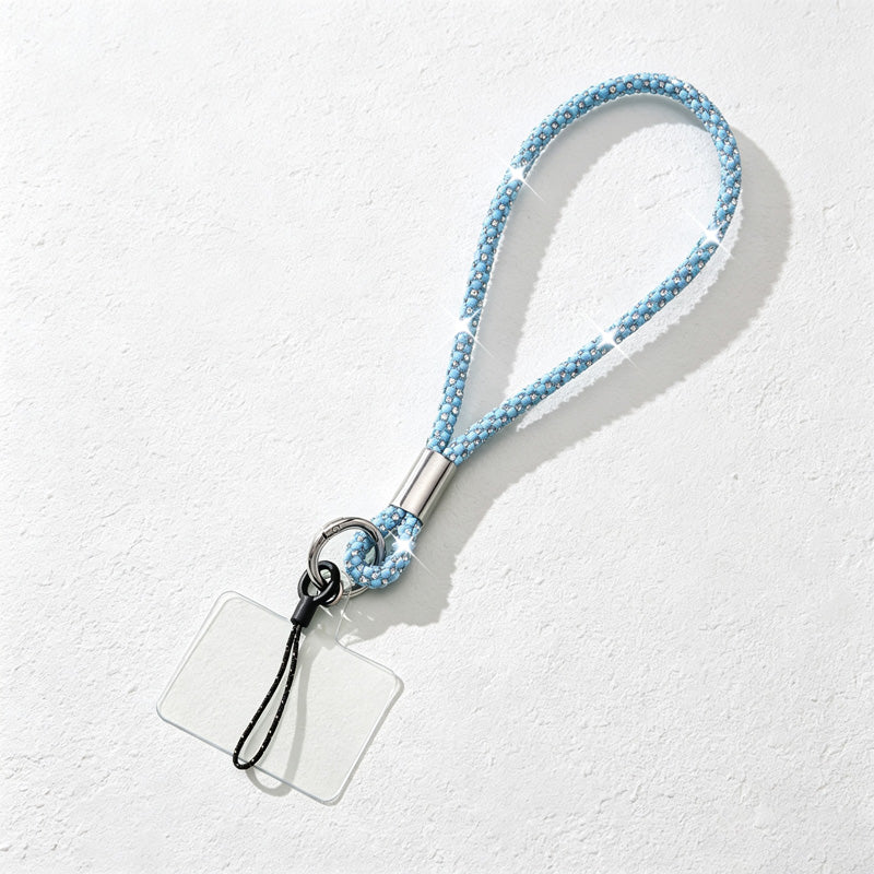 CouldNook Rhinestones Set Phone Strap with Figure-Eight Links