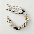 CouldNook Botanical Scarf Phone Wrist Strap - Upscale Anti‑Drop Lanyard