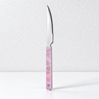 Riveted Table Utensil - Marbled Grips for Dining and Serving