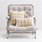 CouldNook Tasseled Cushion Cover - Woven Patterns And Four Corner Tassels