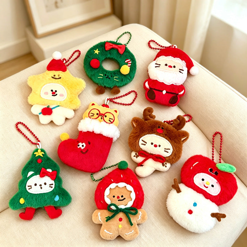 CouldNook Plush Christmas Character Ornament - Soft Sculpted Character
