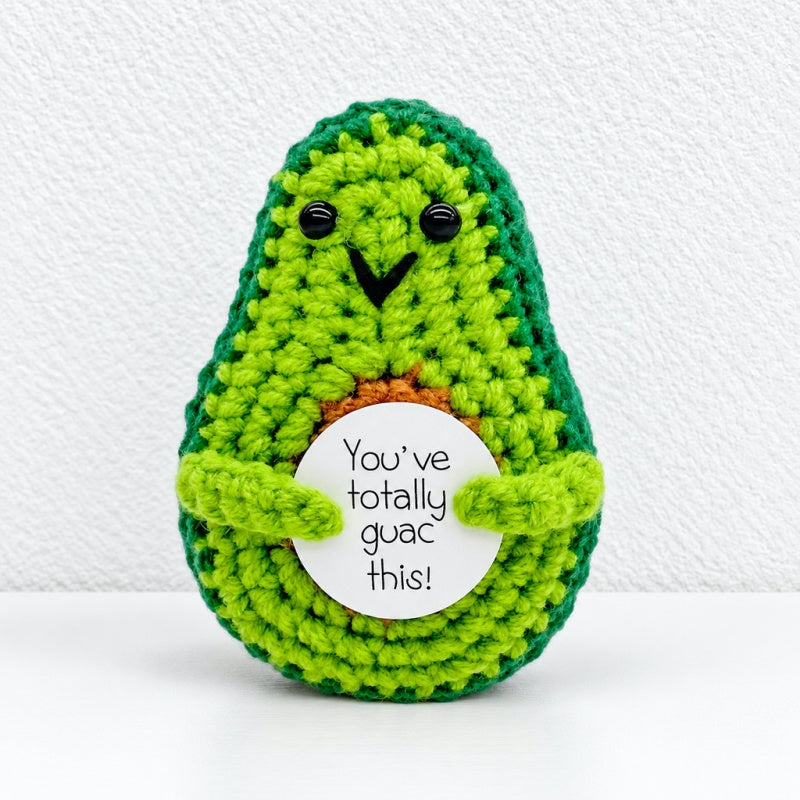 CouldNook Crocheted Character Doll - Textured Shapes And Little Message Cards