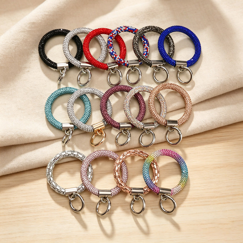 CouldNook Rhinestones Set Phone Strap with Rounded Links