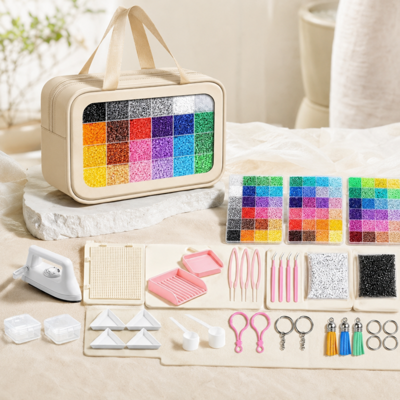 CouldNook Fusion Bead Material Kit - Color Trays and Tool Options
