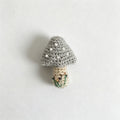 Grey Mushroom Pin