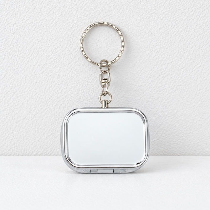 CouldNook Mirror Pill Box - Divided Interior And Rounded Rectangular Lid