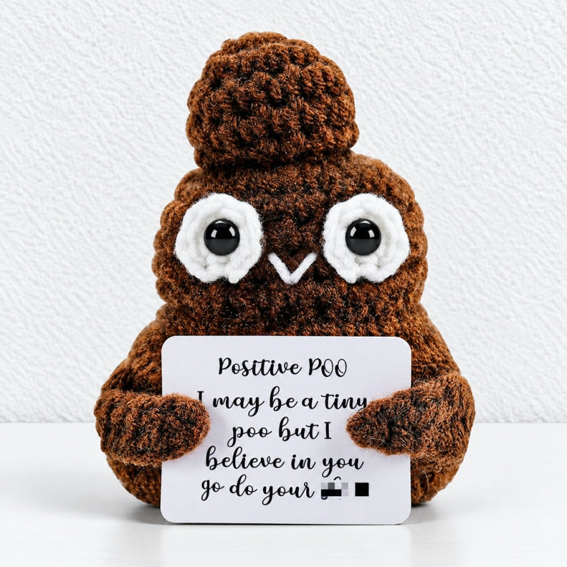 CouldNook Crocheted Character Doll - Textured Shapes And Little Message Cards