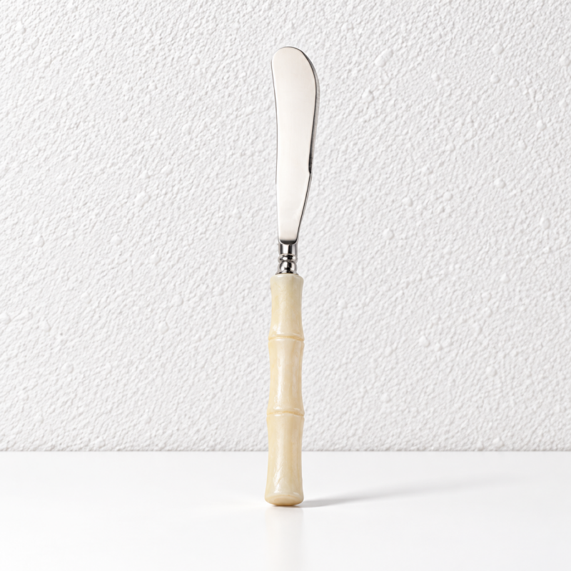 Bamboo Style Flatware - Segmented Acrylic Handles and Steel