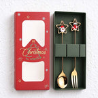 CouldNook Christmas Cutlery Set - Character Tops and Decorative Charm Designs
