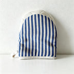 CouldNook Cotton Duckbill Oven Mitt - Minimalist Striped Kitchen Pot Holder