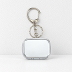 CouldNook Mirror Pill Box - Divided Interior And Rounded Rectangular Lid