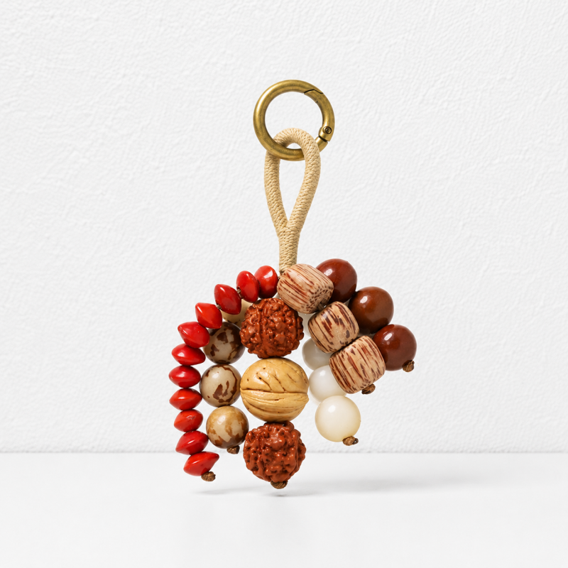CouldNook Natural Seed Bag Charm - Boho Nut Pendant