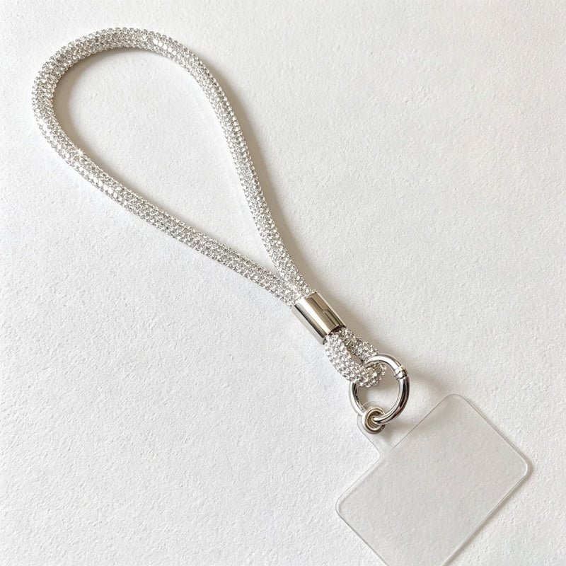CouldNook Rhinestones Set Phone Strap with Figure-Eight Links
