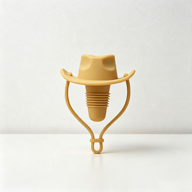 CouldNook Cowboy Hat Silicone Wine Stopper‑Novelty Bottle Sealer
